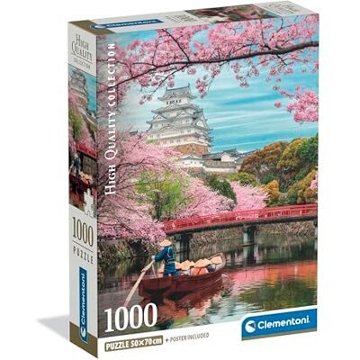 Clementoni Castello di Himeji in Primavera - Puzzle da 1000 pezzi Clementoni Castello di Himeji in Primavera - Puzzle da 1000 pezzi