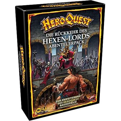 Avalon Hill HeroQuest Il ritorno del Signore delle Streghe Adventure Pack, Dungeon Crawler Game da 14 anni, gioco base HeroQuest richiesto, multicolore, taglia unica, F4193800 (tedesco) Avalon Hill HeroQuest Il ritorno del Signore delle Streghe Adventure Pack, Dungeon Crawler Game da 14 anni, gioco base HeroQuest richiesto, multicolore, taglia unica, F4193800 (tedesco)