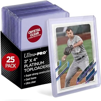 Ultra Pro , toploader di alta qualità per carte collezionabili, in platino Ultra Pro , toploader di alta qualità per carte collezionabili, in platino