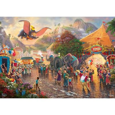 Schmidt 59939 Thomas Kinkade, Disney Dumbo, puzzle da 1000 pezzi Schmidt 59939 Thomas Kinkade, Disney Dumbo, puzzle da 1000 pezzi