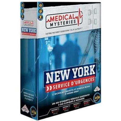IELLO Medical Mysteries: New York Gioco di Indagine Medica Cooperativa Diagnosticare e salvare i pazienti 1–4 Giocatori 60 Min 14+ IELLO Medical Mysteries: New York Gioco di Indagine Medica Cooperativa Diagnosticare e salvare i pazienti 1–4 Giocatori 60 Min 14+