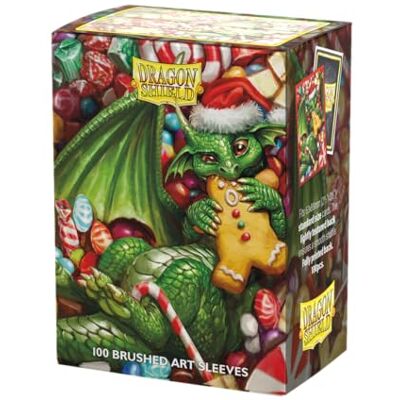 Dragon Custodie per carte collezionistiche spazzolate, Natale 2024, 100 pezzi, lisce e resistenti, compatibili con Pokemon, Flesh & Blood, One Piece & Magic the Gathering Dragon Custodie per carte collezionistiche spazzolate, Natale 2024, 100 pezzi, lisce e resistenti, compatibili con Pokemon, Flesh & Blood, One Piece & Magic the Gathering