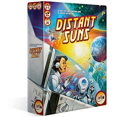 IELLO Distant Suns Gioco da tavolo Età 10+ 2-4 giocatori Tempo di gioco: 25 minuti IELLO Distant Suns Gioco da tavolo Età 10+ 2-4 giocatori Tempo di gioco: 25 minuti