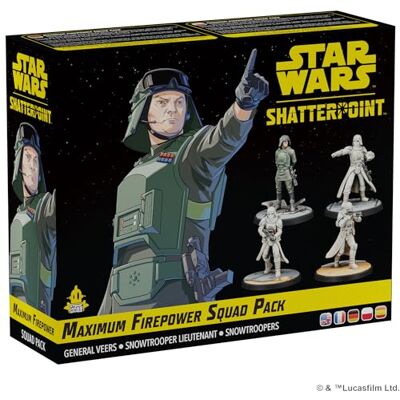 Asmodee Atomic Mass Games Star Wars Shatterpoint Maximum Firepower Squad Pack Miniatures Expansion For Star Wars Shatterpoint Miniatures Game 2 Player 90 Minutes Asmodee Atomic Mass Games Star Wars Shatterpoint Maximum Firepower Squad Pack Miniatures Expansion For Star Wars Shatterpoint Miniatures Game 2 Player 90 Minutes