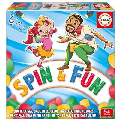 Educa Spin & Fun Un gioco emozionante che mette alla prova l'agilità e il senso del divertimento. Gioco da 2 a 4 giocatori e dai 5 anni in su () Educa Spin & Fun Un gioco emozionante che mette alla prova l'agilità e il senso del divertimento. Gioco da 2 a 4 giocatori e dai 5 anni in su ()