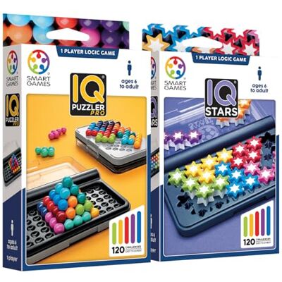 Ludilo Smart Games Pack Iq Puzzler Pro E Iq Stars Giochi Per Bambini E Adulti Rompicapo Adulti E Rompicapo Bambini Gioco Educativo 6 Anni Giochi Da Viaggio 1 Giocatore Ludilo Smart Games Pack Iq Puzzler Pro E Iq Stars Giochi Per Bambini E Adulti Rompicapo Adulti E Rompicapo Bambini Gioco Educativo 6 Anni Giochi Da Viaggio 1 Giocatore