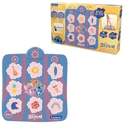 Lexibook , Disney Stitch, Tappeto da ballo elettronico Stitch, Bluetooth e luminoso con 6 modalità di gioco, Rosa, Lexibook , Disney Stitch, Tappeto da ballo elettronico Stitch, Bluetooth e luminoso con 6 modalità di gioco, Rosa,