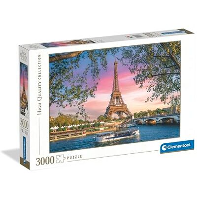 Clementoni Puzzle 3000 Pezzi per Adulti e Ragazzi, Illustrazione con Paesaggio Urbano Iron Lady in Pink Parigi, Idea Regalo, Made in Italy, 118 cm,4x84,5 cm, Clementoni Puzzle 3000 Pezzi per Adulti e Ragazzi, Illustrazione con Paesaggio Urbano Iron Lady in Pink Parigi, Idea Regalo, Made in Italy, 118 cm,4x84,5 cm,
