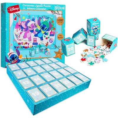 Disney Stitch Calendario Avvento 2026 Rompicapo Adulti e Bambini Countdown Natale Calendari Avvento Puzzle 1000 Pezzi Gioco di Famiglia Idee Regalo Disney Stitch Calendario Avvento 2026 Rompicapo Adulti e Bambini Countdown Natale Calendari Avvento Puzzle 1000 Pezzi Gioco di Famiglia Idee Regalo