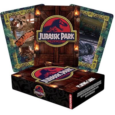 AQUARIUS Jurassic Park Mazzo di carte a tema Jurassic Park per i tuoi giochi di carte preferiti, con licenza ufficiale Jurassic Park, merce e oggetti da collezione, 2,5 x 3,5 AQUARIUS Jurassic Park Mazzo di carte a tema Jurassic Park per i tuoi giochi di carte preferiti, con licenza ufficiale Jurassic Park, merce e oggetti da collezione, 2,5 x 3,5