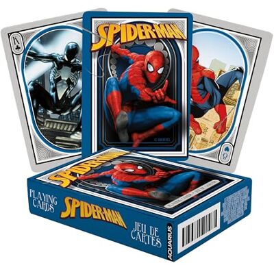 AQUARIUS Marvel Spider-Man Playing Cards Spiderman Themed Deck of Cards for Your Favorite Card Games Officially Licensed Marvel Comics Merchandise & Collectibles Poker Size AQUARIUS Marvel Spider-Man Playing Cards Spiderman Themed Deck of Cards for Your Favorite Card Games Officially Licensed Marvel Comics Merchandise & Collectibles Poker Size