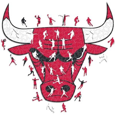 ICONIC Puzzles - Chicago Bulls - Logo - Puzzle in legno - Dimensione M - Puzzle ICONIC Puzzles - Chicago Bulls - Logo - Puzzle in legno - Dimensione M - Puzzle