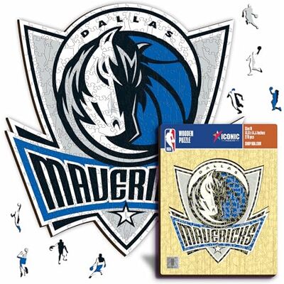 Iconic Puzzles Dallas Mavericks, Logo, Puzzle di Legno con licenza ufficiale NBA, 100% sostenibile, regalo per adulti e bambini, taglia L, 500 Pz Iconic Puzzles Dallas Mavericks, Logo, Puzzle di Legno con licenza ufficiale NBA, 100% sostenibile, regalo per adulti e bambini, taglia L, 500 Pz