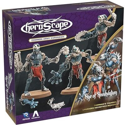Renegade Game Studios Renegade Heroscape Age Of Annihilation: Necrotech Reavers Espansione Esercito, Compatibile Con Heroscape, 6 Miniature, 9 Braccia Intercambiabili, 4 Carte Esercito 2-4 Giocatori 60-120 Minuti Renegade Game Studios Renegade Heroscape Age Of Annihilation: Necrotech Reavers Espansione Esercito, Compatibile Con Heroscape, 6 Miniature, 9 Braccia Intercambiabili, 4 Carte Esercito 2-4 Giocatori 60-120 Minuti