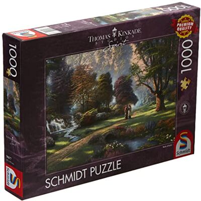 Schmidt Spiele 59677 Thomas Kinkade, Spirito, Via di fede, puzzle da 1000 pezzi Schmidt Spiele 59677 Thomas Kinkade, Spirito, Via di fede, puzzle da 1000 pezzi