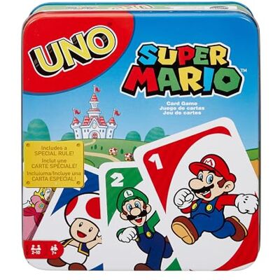 Mattel UNO Super Mario Gioco di Carte, 7+ anni, 2-10 giocatori Mattel UNO Super Mario Gioco di Carte, 7+ anni, 2-10 giocatori