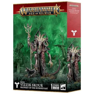 Games Workshop Warhammer Age of Sigmar Skaven: Vizzik Skour Profeta del Ratto Cornuto Games Workshop Warhammer Age of Sigmar Skaven: Vizzik Skour Profeta del Ratto Cornuto