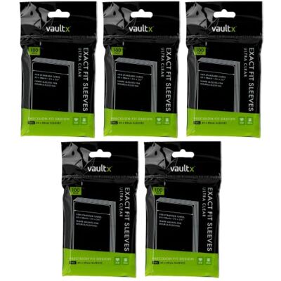 Vault X Bustine Protettive a Misura Esatta, Morbide, Alta Trasparenza, Bustine Interne Perfette, per Giochi di Carte Collezionabili, Sport, TCG (Confezione da 500) Vault X Bustine Protettive a Misura Esatta, Morbide, Alta Trasparenza, Bustine Interne Perfette, per Giochi di Carte Collezionabili, Sport, TCG (Confezione da 500)