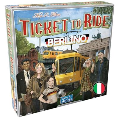 Asmodee Ticket to Ride Berlino Gioco da Tavolo Strategico Scopri i Tesori di Berlino con Tram e Metropolitane Divertimento in Famiglia 2-4 Giocatori, 8+ Anni, Edizione in Italiano Asmodee Ticket to Ride Berlino Gioco da Tavolo Strategico Scopri i Tesori di Berlino con Tram e Metropolitane Divertimento in Famiglia 2-4 Giocatori, 8+ Anni, Edizione in Italiano