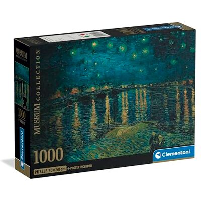 Clementoni 37095 Puzzle - Notte Stellata sul Rodano Collezione Museo Clementoni 37095 Puzzle - Notte Stellata sul Rodano Collezione Museo
