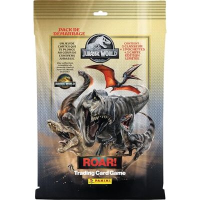 Panini Jurassic World 4 Trading Cards Game (raccoglitore + 2 tasche + 1 carta edizione limitata) Panini Jurassic World 4 Trading Cards Game (raccoglitore + 2 tasche + 1 carta edizione limitata)