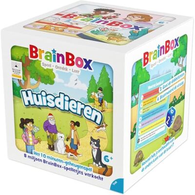 Asmodee BEZZERWIZZER BrainBox: Huisdieren Educational game 6+ 15 MIN NL Asmodee BEZZERWIZZER BrainBox: Huisdieren Educational game 6+ 15 MIN NL