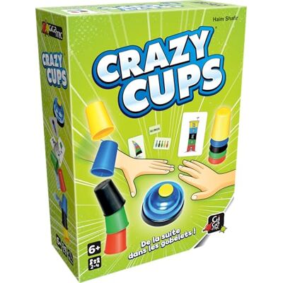 Gigamic Gioco di Riflexe-Crazy Cups, 6 anni a 99 anni, Gigamic Gioco di Riflexe-Crazy Cups, 6 anni a 99 anni,