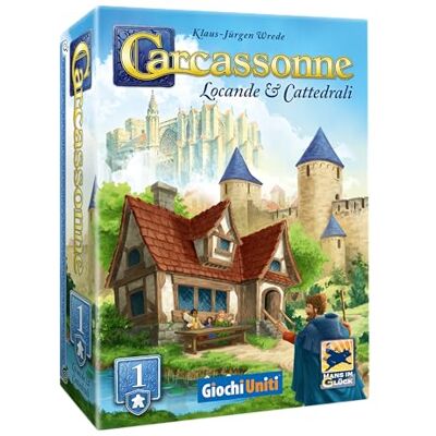 Giochi Uniti Carcassonne Revival: Locande e Cattedrali 1, 2-6 Giocatori, 7+ Anni, , Edizione italiana Giochi Uniti Carcassonne Revival: Locande e Cattedrali 1, 2-6 Giocatori, 7+ Anni, , Edizione italiana