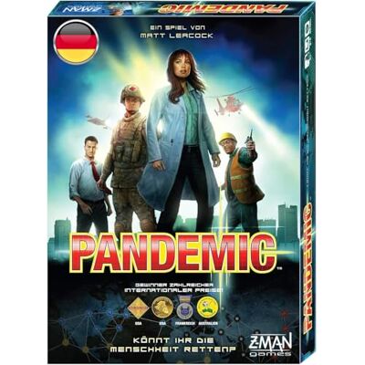 Z-Man Games ZMan- Pandemie Gioco da Tavolo cooperativo, Single (Singolo), Multicolore, 691100 versione tedesca Z-Man Games ZMan- Pandemie Gioco da Tavolo cooperativo, Single (Singolo), Multicolore, 691100 versione tedesca
