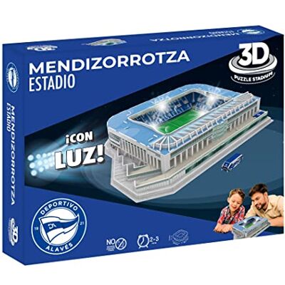 BANDAI Eleven Force 15334 EF-15334 Stadio 3D Mendizorroza con luce, multicolore BANDAI Eleven Force 15334 EF-15334 Stadio 3D Mendizorroza con luce, multicolore