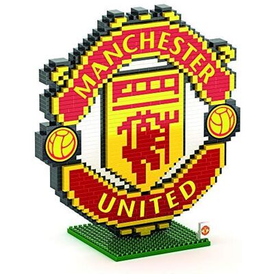 FOCO Con licenza ufficiale Manchester United FC modello di logo BRXLZ da costruire con mattoncini 3D FOCO Con licenza ufficiale Manchester United FC modello di logo BRXLZ da costruire con mattoncini 3D