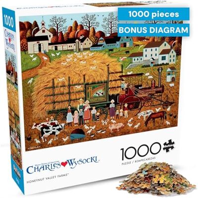 Buffalo Games Charles Wysocki Honeynut Valley Farm Puzzle da 1000 pezzi per adulti Puzzle impegnativo perfetto per serate di gioco Dimensioni finite 26,75 x 19,75 Buffalo Games Charles Wysocki Honeynut Valley Farm Puzzle da 1000 pezzi per adulti Puzzle impegnativo perfetto per serate di gioco Dimensioni finite 26,75 x 19,75