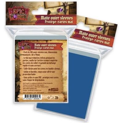 Rio Outer Sleeves Mat (66 x 91 mm) x100 (100 micron) Blu Rio Outer Sleeves Mat (66 x 91 mm) x100 (100 micron) Blu