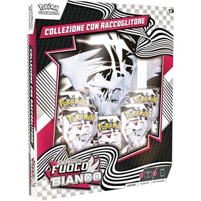 Pokémon : collezione con raccoglitore dell’espansione Scarlatto e Violetto Fuoco Bianco del GCC (raccoglitore con Reshiram e cinque buste di espansione) Pokémon : collezione con raccoglitore dell’espansione Scarlatto e Violetto Fuoco Bianco del GCC (raccoglitore con Reshiram e cinque buste di espansione)