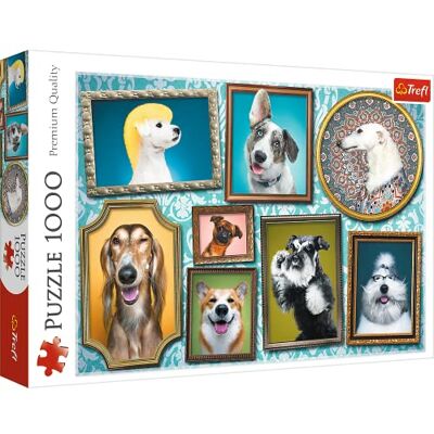 Trefl , Puzzle, Cani Felici, 1000 Elementi, Qualità Premium, per Adulti e Bambini da 12 anni Trefl , Puzzle, Cani Felici, 1000 Elementi, Qualità Premium, per Adulti e Bambini da 12 anni