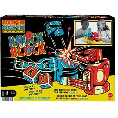 Mattel Rock 'Em Sock 'Em Robots Colpisci e Blocca, Gioco da Pugilato ad Azionamento Manuale con Scontro sul Ring tra i Personaggi Red Rocker e Blue Bomber, Giocattolo per Bambini 6+ Anni Mattel Rock 'Em Sock 'Em Robots Colpisci e Blocca, Gioco da Pugilato ad Azionamento Manuale con Scontro sul Ring tra i Personaggi Red Rocker e Blue Bomber, Giocattolo per Bambini 6+ Anni
