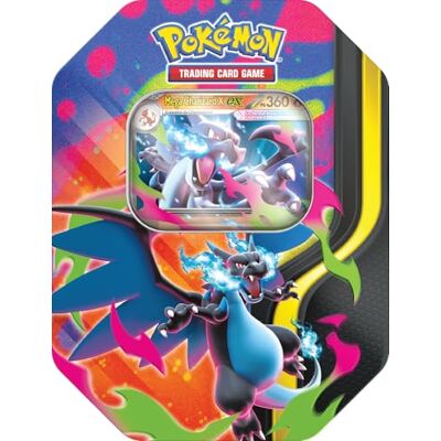 Pokémon : scatola da collezione Mega Charizard/Mega Charizard X-ex del GCC (quattro buste di espansione e una carta promozionale olografica), Edizione in Italiano Pokémon : scatola da collezione Mega Charizard/Mega Charizard X-ex del GCC (quattro buste di espansione e una carta promozionale olografica), Edizione in Italiano