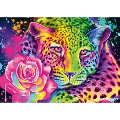 Schmidt Sheena Pike, Motivo: Leopardato Arcobaleno, Puzzle da 1000 Pezzi Schmidt Sheena Pike, Motivo: Leopardato Arcobaleno, Puzzle da 1000 Pezzi