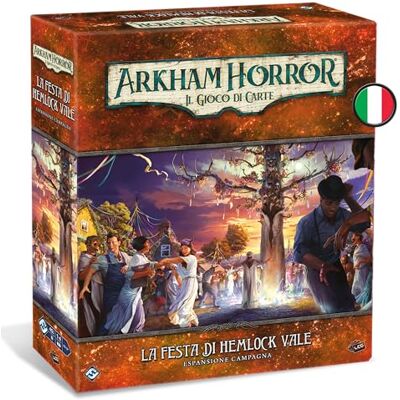 Asmodee Arkham Horror LCG – La Festa di Hemlock Vale – Esp. Campagna, Espansione Gioco da Tavolo, 1-4 Giocatori, 14+ Anni, Edizione in Italiano Asmodee Arkham Horror LCG – La Festa di Hemlock Vale – Esp. Campagna, Espansione Gioco da Tavolo, 1-4 Giocatori, 14+ Anni, Edizione in Italiano