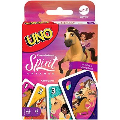 Mattel UNO, Gioco di Carte Versione Spirit, per Tutta la Famiglia, Giocattolo per Bambini 7+Anni, GXD73 Mattel UNO, Gioco di Carte Versione Spirit, per Tutta la Famiglia, Giocattolo per Bambini 7+Anni, GXD73