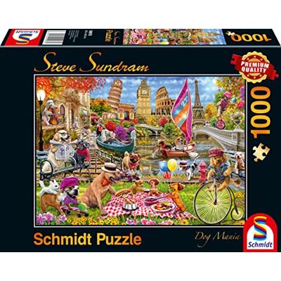 Schmidt Spiele Steve Subdram Mad Dog 1000 Piece Jigsaw Puzzle Schmidt Spiele Steve Subdram Mad Dog 1000 Piece Jigsaw Puzzle