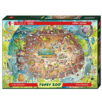 Heye Cosmic Habitat Animals Puzzle da 1000 Pezzi, 50 x 70 cm, Colore: Argento Heye Cosmic Habitat Animals Puzzle da 1000 Pezzi, 50 x 70 cm, Colore: Argento