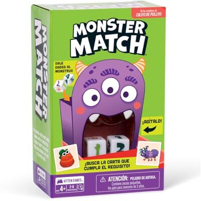 Asmodee Exploding Kittens Monster Match, Gioco di Carte per bambini a partire da 4 anni, Cerca la Carta che soddisfi il requisito, Da 2 a 6 Giocatori, 10 Minuti per partita, Spagnolo Asmodee Exploding Kittens Monster Match, Gioco di Carte per bambini a partire da 4 anni, Cerca la Carta che soddisfi il requisito, Da 2 a 6 Giocatori, 10 Minuti per partita, Spagnolo