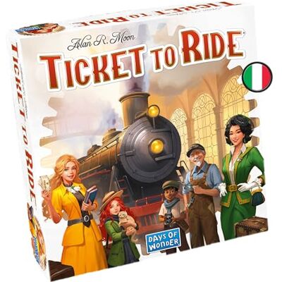 Asmodee Ticket To Ride Nuova Versione, Gioco da Tavolo Avventura Ferroviaria, Divertimento per Famiglie e Amici, 2-5 Giocatori, 8+ Anni, Edizione in Italiano Asmodee Ticket To Ride Nuova Versione, Gioco da Tavolo Avventura Ferroviaria, Divertimento per Famiglie e Amici, 2-5 Giocatori, 8+ Anni, Edizione in Italiano