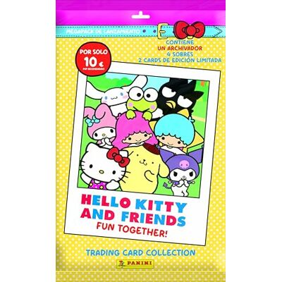 Panini Hello Kitty & Friends Trading Cards (1 raccoglitore + 2 tasche premium + 1 biglietto in edizione limitata + 1 porta carte) Panini Hello Kitty & Friends Trading Cards (1 raccoglitore + 2 tasche premium + 1 biglietto in edizione limitata + 1 porta carte)