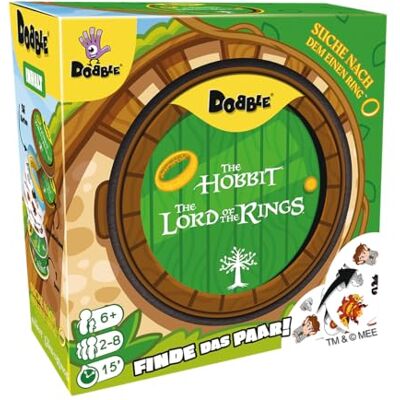 Asmodee , Dobble Il Signore degli Anelli, gioco di famiglia, 2-8 giocatori, 6+ anni, 15 minuti, tedesco Asmodee , Dobble Il Signore degli Anelli, gioco di famiglia, 2-8 giocatori, 6+ anni, 15 minuti, tedesco