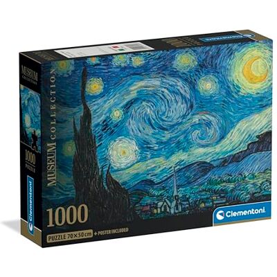 Clementoni 37065 Puzzle - Museo Van Gogh Notte Stellata 1000 Pezzi Clementoni 37065 Puzzle - Museo Van Gogh Notte Stellata 1000 Pezzi