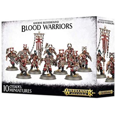 Games Workshop Warhammer AoS Khorne Bloodbound Blood Warriors, Colore: Nero Games Workshop Warhammer AoS Khorne Bloodbound Blood Warriors, Colore: Nero