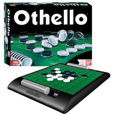 BANDAI – Othello – Gioco da Tavolo di Strategia – Gioco in Scatola per 2 Giocatori – Durata Partita 15–20 min – attività in Famiglia o con Amici – per Bambini dai 7 Anni – BANDAI – Othello – Gioco da Tavolo di Strategia – Gioco in Scatola per 2 Giocatori – Durata Partita 15–20 min – attività in Famiglia o con Amici – per Bambini dai 7 Anni –
