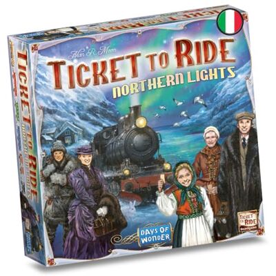 Asmodee Ticket To Ride Northern Lights, Gioco da Tavolo, Gioco Base, 2-5 Giocatori, 8+ Anni, Edizione in Italiano Asmodee Ticket To Ride Northern Lights, Gioco da Tavolo, Gioco Base, 2-5 Giocatori, 8+ Anni, Edizione in Italiano